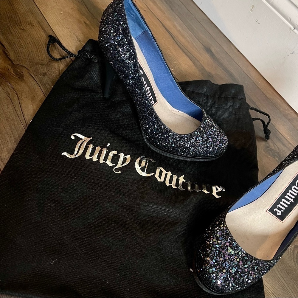 Sparkling Juicy Couture 4” heels - Picture 6 of 14